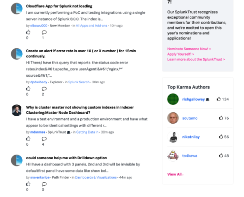Community Front Page