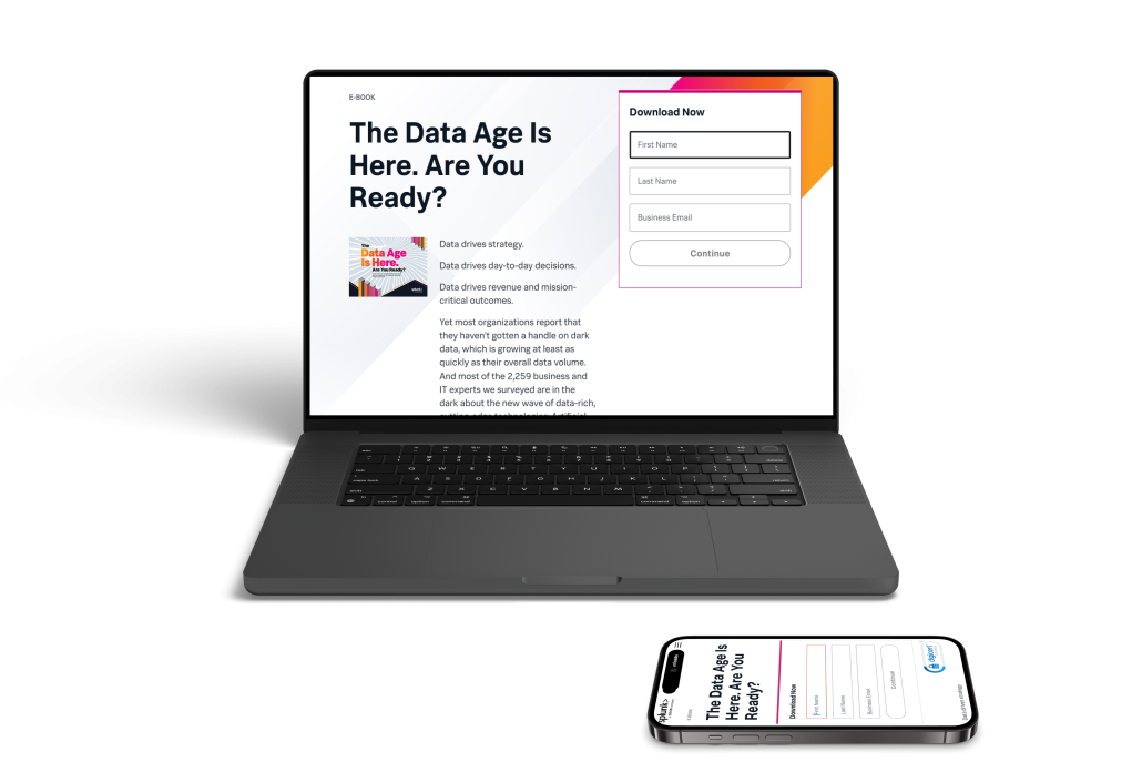 Data Age Landing Page Mockup