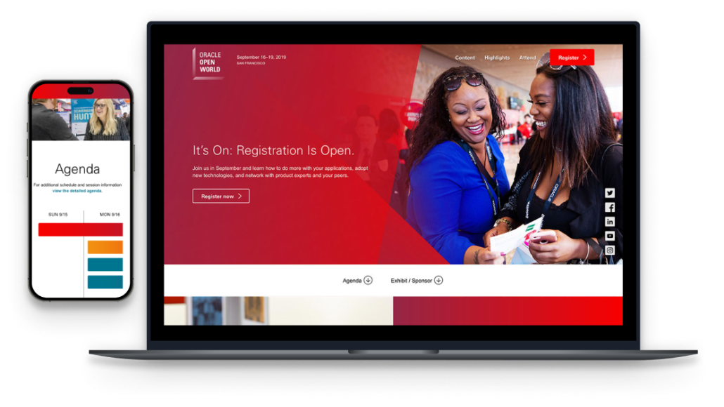Oracle OpenWorld: UX/UI Design Case Study