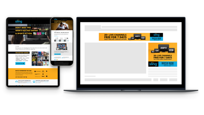Sling TV: Multi-channel Advertising Campaign